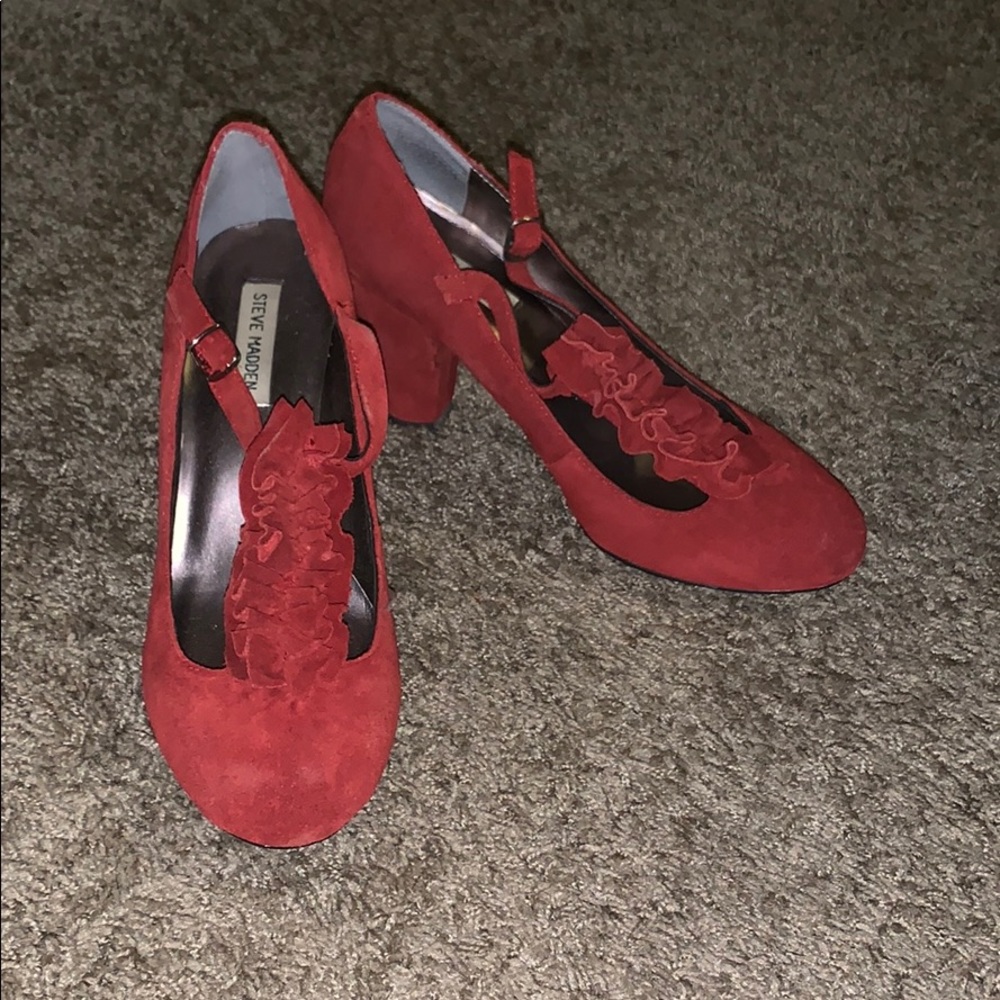 Steve Madden red heels size 10